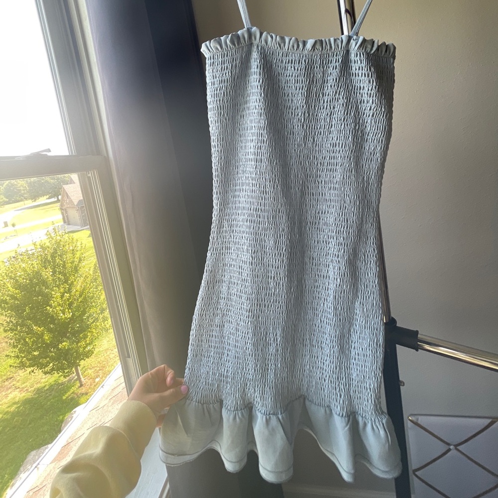 Baby blue dress